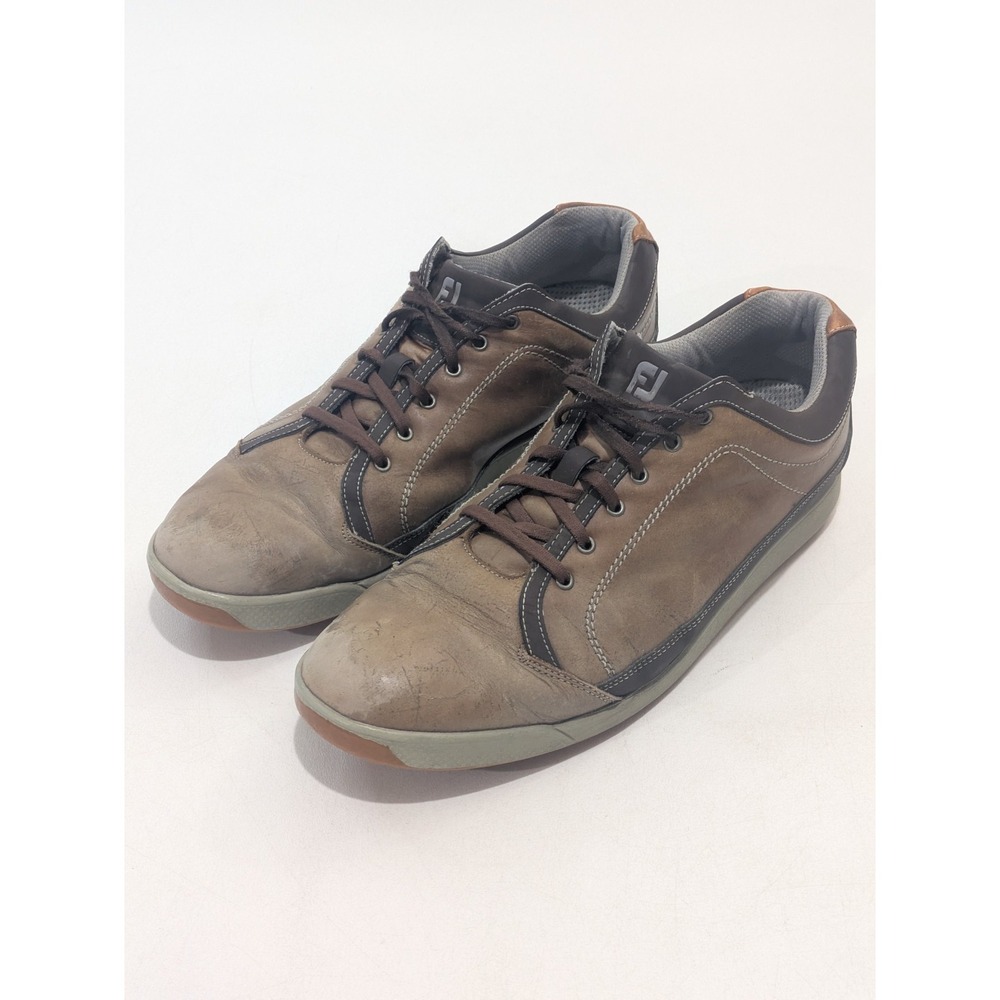 FootJoy Men's Golf‎ Shoes Brown Leather Size 13 Spikeless Casual